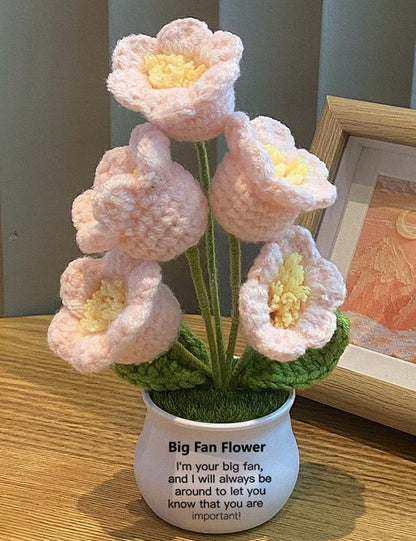 Hand Made To Your Mom Sister Aunt Friend Family Mother's Day Birthday Spiritual Support Crochet Flowers