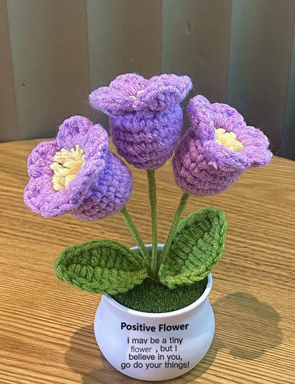 Hand Made To Your Mom Sister Aunt Friend Family Mother's Day Birthday Spiritual Support Crochet Flowers