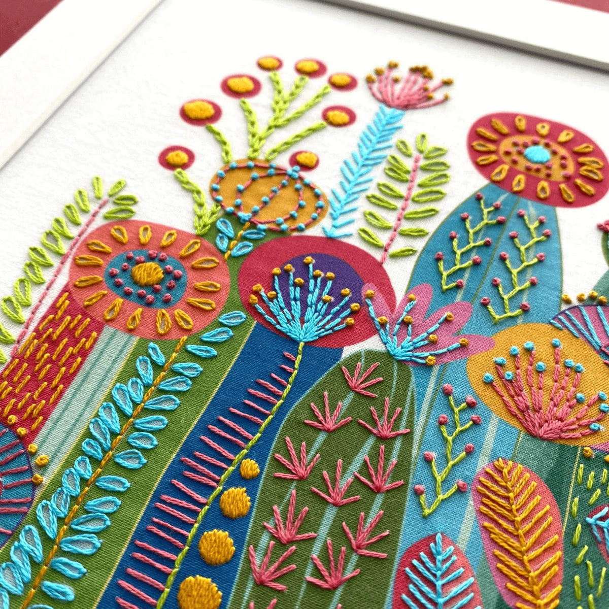 🔥LAST DAY 49% OFF-Interesting Cactus Hand Embroidery Kit
